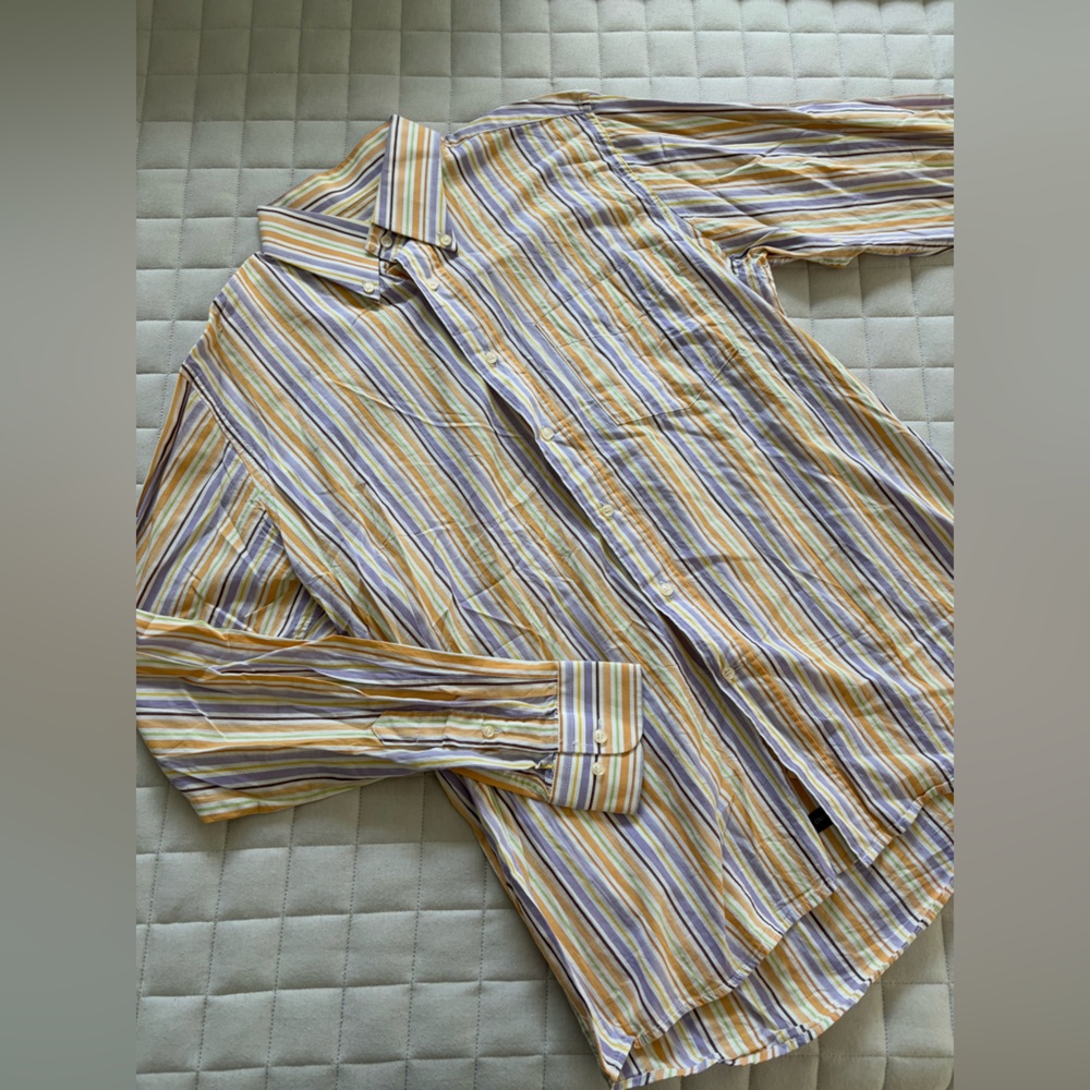 Men’s Striped Multicolor Dress Shirt
